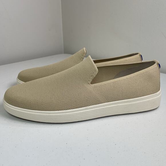 Rothy’s Men’s Size 14 Shoes New Without Tags Tan The Original Slip On Sneaker - Picture 5 of 9